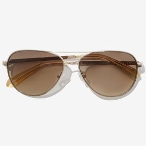 Kate Spade NY Emmaline aviator style gradient sunglasses NEW w/soft cloth case.